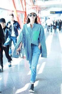 当红明星现在的机场,当红明星机场时尚秀